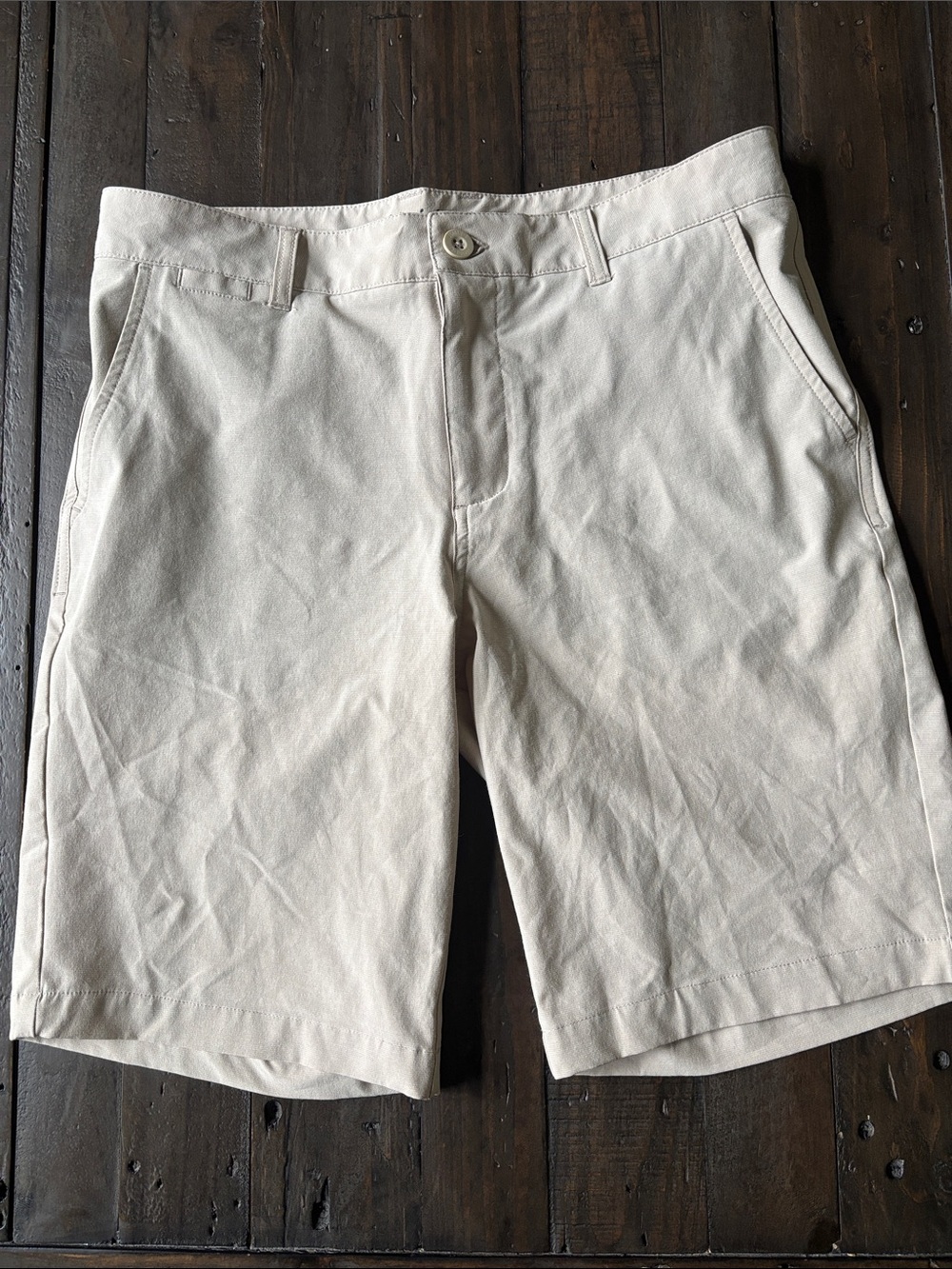 Johnnie-o Kids Teen Chino Tan Khaki Shorts Sz 16 Boys golf teen